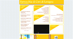 Desktop Screenshot of parrocchiacavi.it