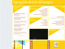Tablet Screenshot of parrocchiacavi.it